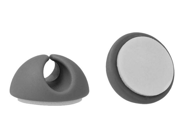 Delock - Kabelhalter - Grau, weiß (Packung mit