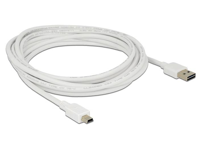 DeLOCK Easy - USB-Kabel - USB (M) umkehrbar bis mini-USB Typ B (M)