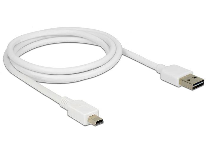 DeLOCK Easy - USB-Kabel - USB (M) umkehrbar bis Mini-USB, Typ B (M)