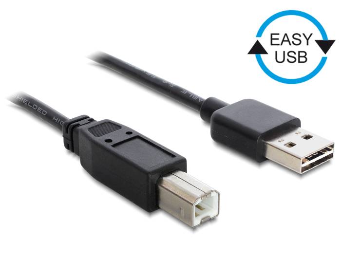 DeLOCK Easy - USB-Kabel - USB (M) umkehrbar bis USB Typ B (M)