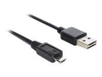DeLOCK Easy - USB-Kabel - USB (M) umkehrbar bis Micro-USB Typ B (M)