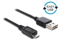DeLOCK Easy - USB-Kabel - USB (M) umkehrbar bis Micro-USB Typ B (M)