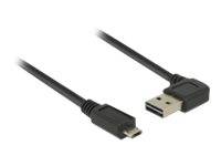 DeLOCK Easy - USB-Kabel - USB (M) links/rechts abgewinkelt bis Micro-USB Typ B (M)