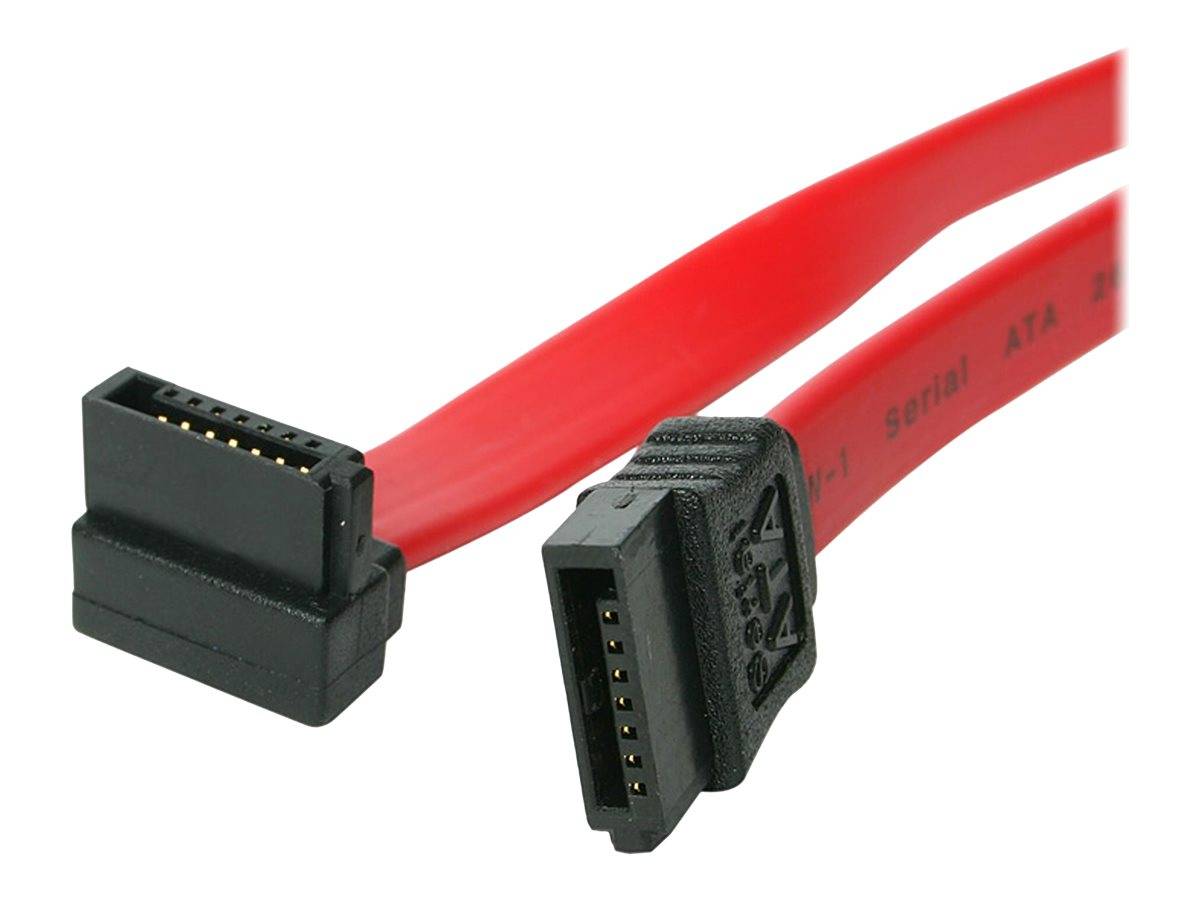 StarTech.com SATA Anschluss Kabel - S-ATA Serial ATA internes Datenkabel - 7 pin Slimline Kabel 45cm - rechts gewinkelt