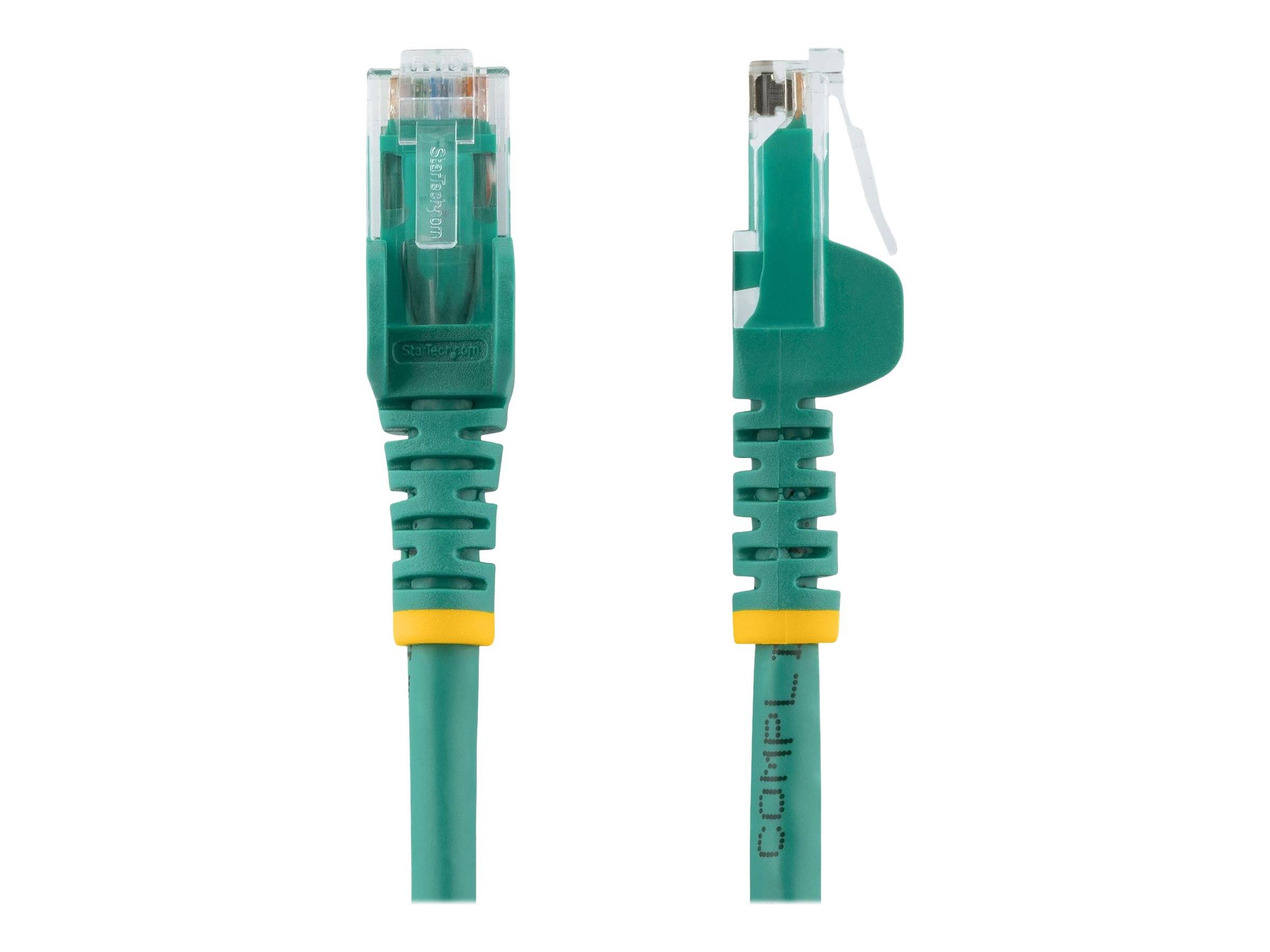 StarTech.com 15m Cat6 Snagless Gigabit UTP Netzwerkkabel - Cat 6 RJ45 Netzwerkkabel mit Knickschutz - Grün - Patch-Kabel