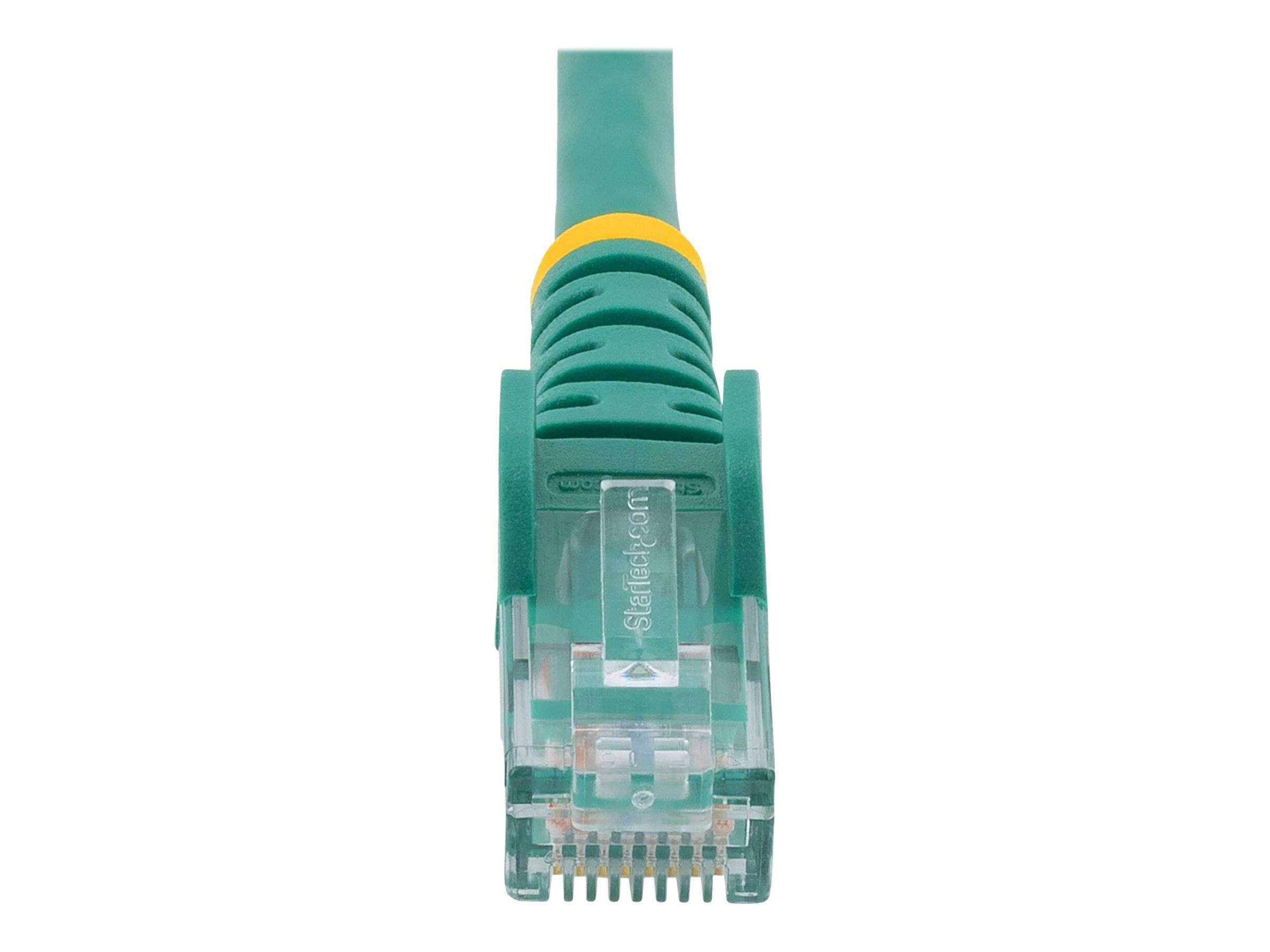 StarTech.com 15m Cat6 Snagless Gigabit UTP Netzwerkkabel - Cat 6 RJ45 Netzwerkkabel mit Knickschutz - Grün - Patch-Kabel