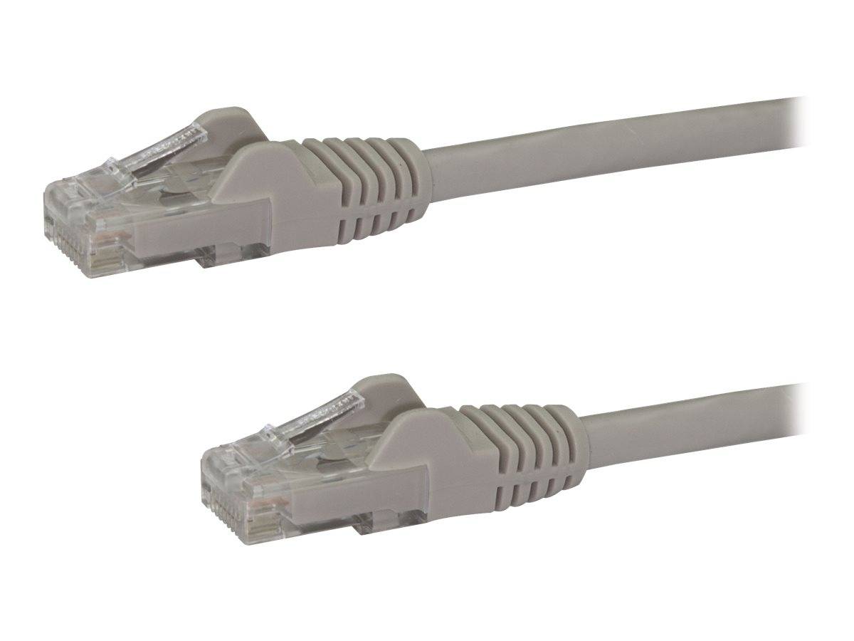 StarTech.com 3m Cat6 Gigabit UTP Patchkabel Snagless - Cat.6 RJ45 Netzwerkkabel mit Schutzmanschette - Grau - St/St - Pa
