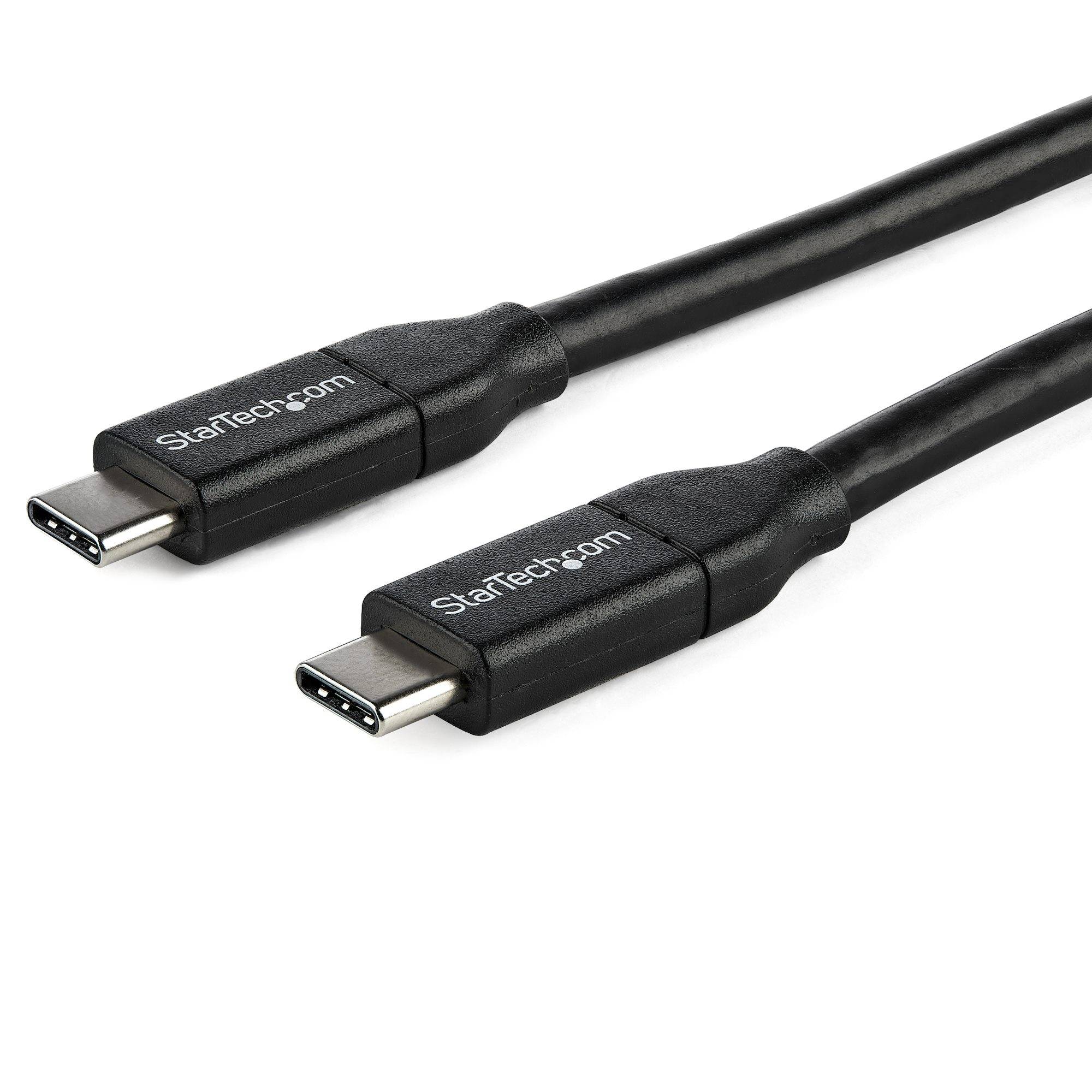 StarTech.com USB-C auf USB-C Kabel mit 5A Power Delivery - St/St - 1m - USB 2.0 - USB-IF zertifiziert - USB Typ C Kabel - USB-Kabel - 24 pin USB-C