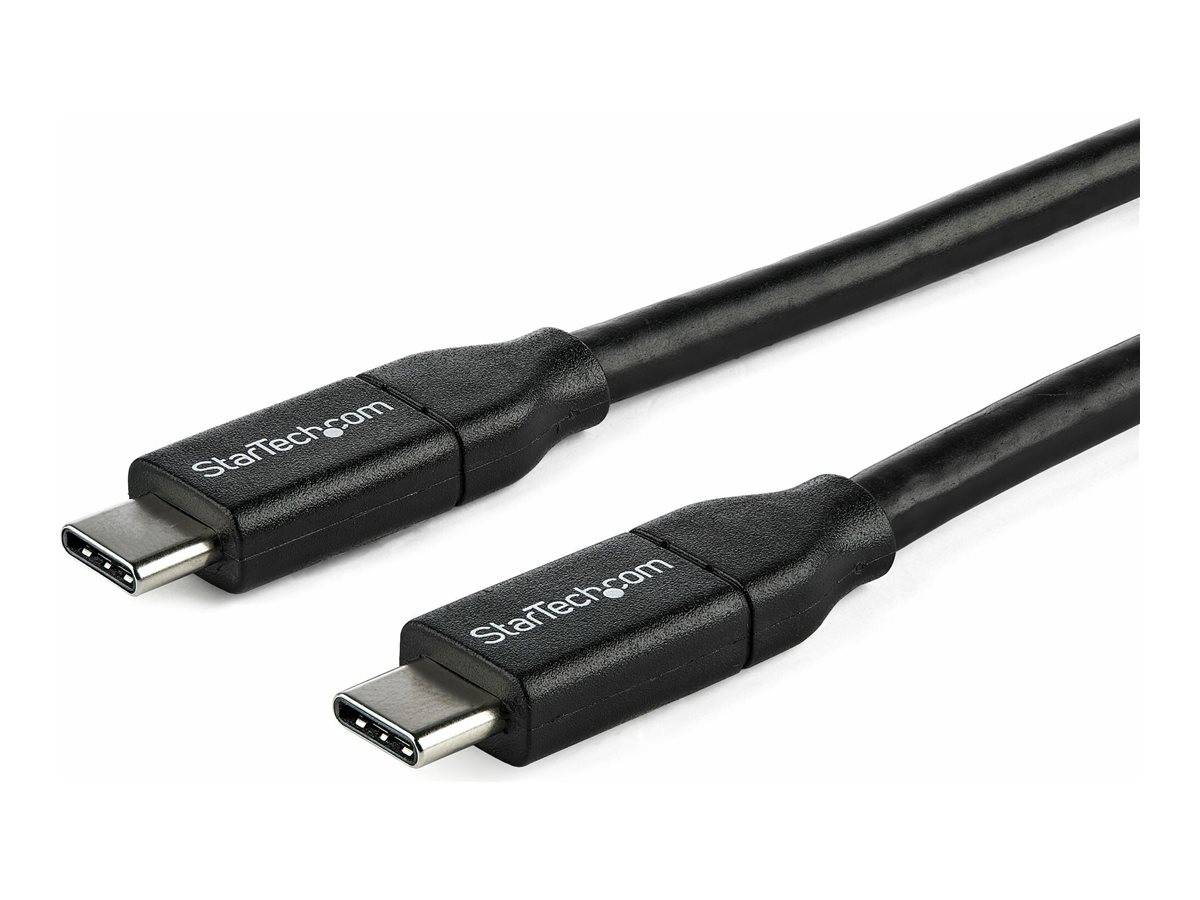 StarTech.com USB-C auf USB-C Kabel mit 5A Power Delivery - St/St - 1m - USB 2.0 - USB-IF zertifiziert - USB Typ C Kabel - USB-Kabel - 24 pin USB-C