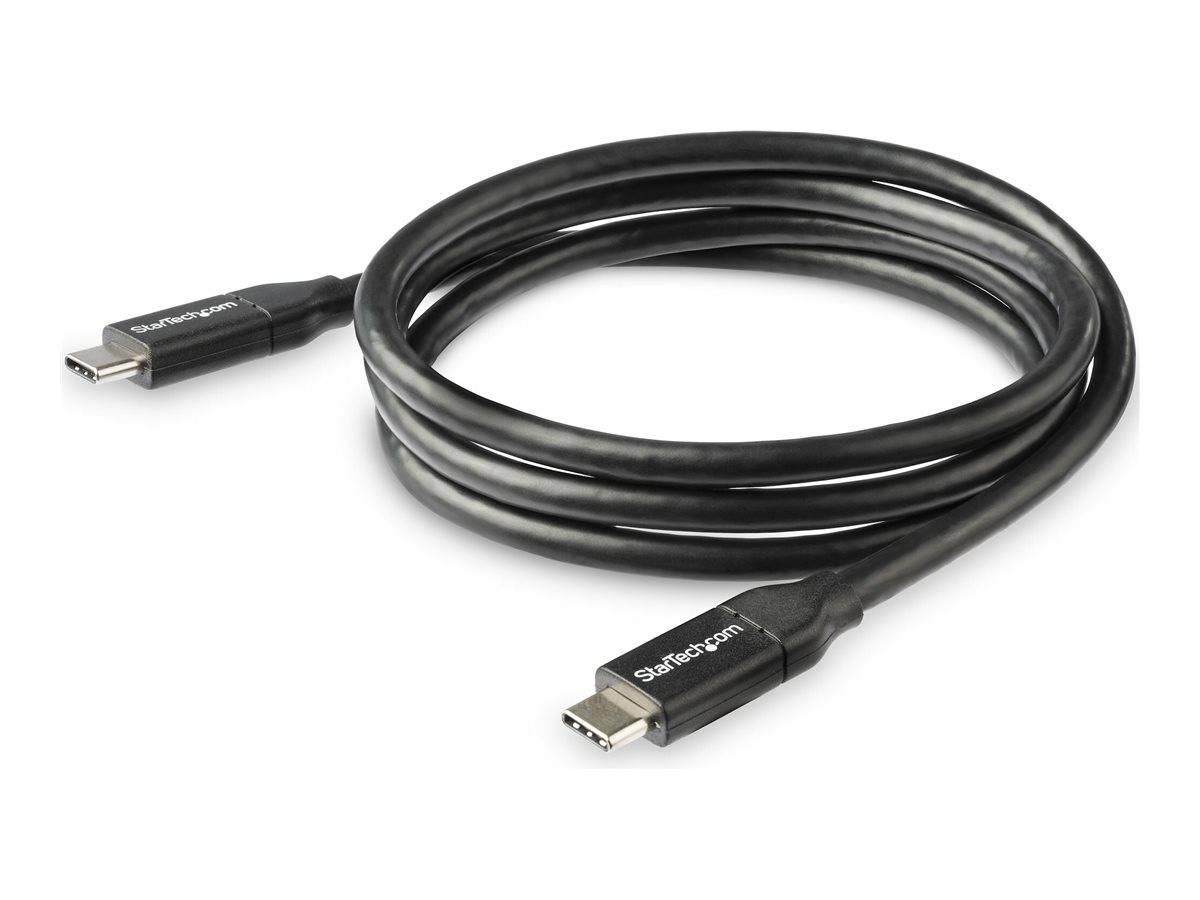 StarTech.com USB-C auf USB-C Kabel mit 5A Power Delivery - St/St - 1m - USB 2.0 - USB-IF zertifiziert - USB Typ C Kabel - USB-Kabel - 24 pin USB-C