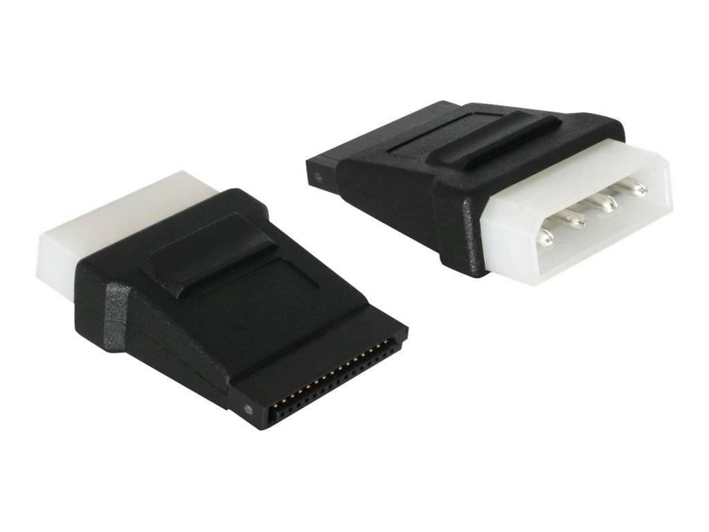 DeLOCK - Netzteil - SATA-Stromstecker (M) bis interne Stromversorgung, 4-polig (M)