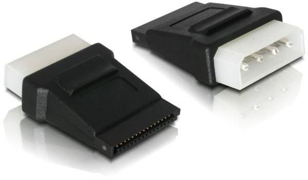 DeLOCK - Netzteil - SATA-Stromstecker (M) bis interne Stromversorgung, 4-polig (M)