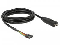 DeLOCK - Kabel USB / seriell - USB-C (M) bis 6-poliges TTL (W)