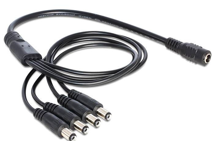 Delock - Netz-Splitter - Gleichstromstecker 5,5 x 2,1 mm (M)