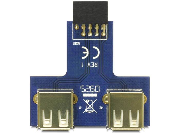 Delock USB Pinheader - USB-Adapter (W) zu USB (W)