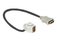 DeLOCK Keystone Module HDMI female > HDMI female 110° with cable - HDMI-Kabel - HDMI (W)