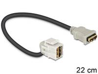 DeLOCK Keystone Module HDMI female > HDMI female 110° with cable - HDMI-Kabel - HDMI (W)
