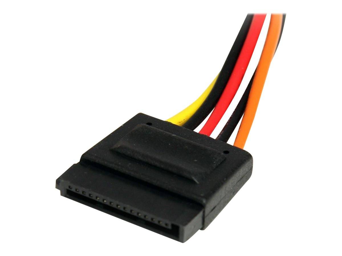 StarTech.com SATA Verlängerung 30cm - S-ATA 15 Pin Stromverlängerung Stecker / Buchse - interne Serial-ATA Stromverlänge