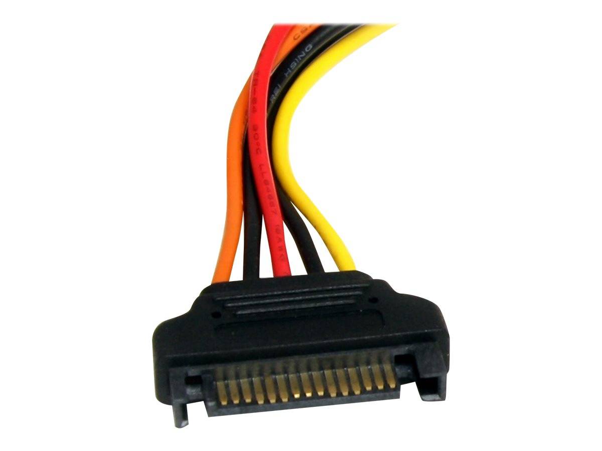 StarTech.com SATA Verlängerung 30cm - S-ATA 15 Pin Stromverlängerung Stecker / Buchse - interne Serial-ATA Stromverlänge