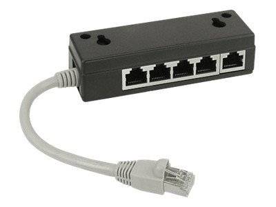 INLINE - ISDN Verteiler - 5x RJ45 Buchse - 15cm Kabel - mit Endwiderständen