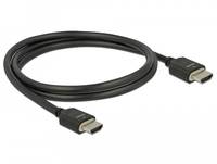 Delock - Ultra High Speed - HDMI-Kabel - HDMI männlich zu HDMI männlich - 1 m - Dreifachisolierung - Schwarz - Dolby DTS