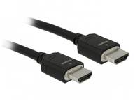 Delock - Ultra High Speed - HDMI-Kabel mit Ethernet - HDMI männlich zu HDMI männlich - 3 m - Dreifachisolierung - Schwar