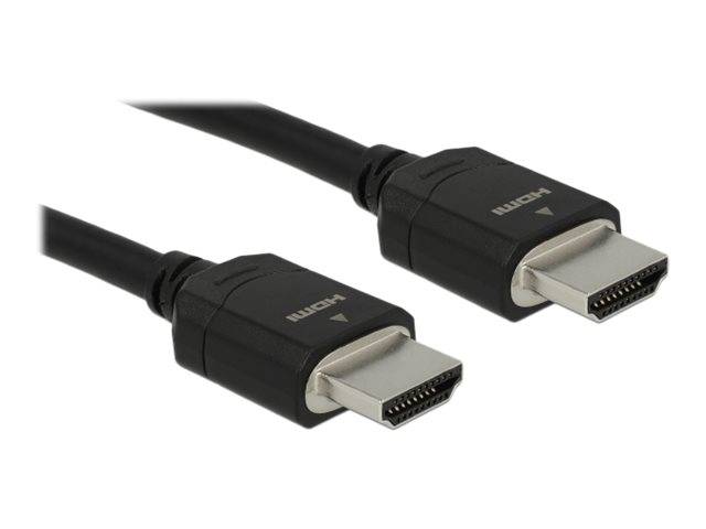 Delock - Ultra High Speed - HDMI-Kabel - HDMI männlich zu HDMI männlich - 2 m - Dreifachisolierung - Schwarz - Dolby DTS