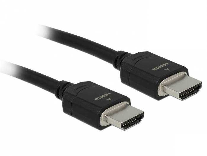 Delock - Ultra High Speed - HDMI-Kabel - HDMI männlich zu HDMI männlich - 2 m - Dreifachisolierung - Schwarz - Dolby DTS