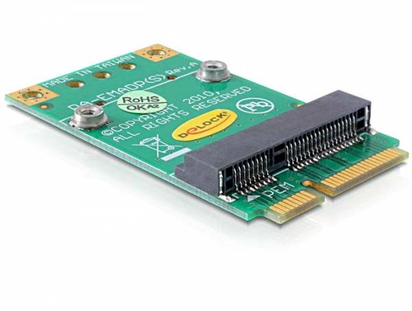 DeLOCK Converter Mini PCI Express half-size > full-size
