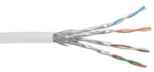 INLINE - Patchkabel Cat.6 S/FTP (PiMf) - weiß - AWG27 - PVC - CU - 100m