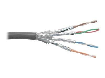 Ethernet-Kabel mit freiliegenden, aus der Ummantelung herausragenden verdrillten Adernpaaren