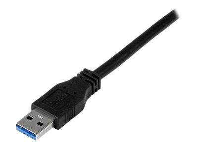StarTech.com 2m zertifiziertes USB 3.0 SuperSpeed Kabel A auf B - Schwarz - USB 3 Anschlusskabel - Stecker/Stecker - USB
