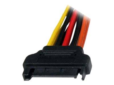 StarTech.com SATA Y-Strom-Adapterkabel mit Verriegelungs Clip 15cm - S-ATA Y Splitter Stromkabel St/Bu - Serial ATA 15pin Y-Adapter - Netz-Splitter