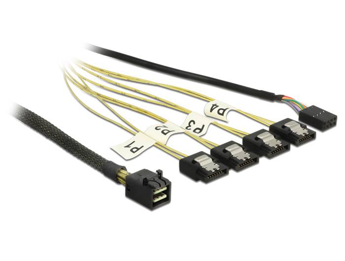 DeLOCK - SATA- / SAS-Kabel - SAS 6Gbit/s - 4x Mini SAS HD (SFF-8643)