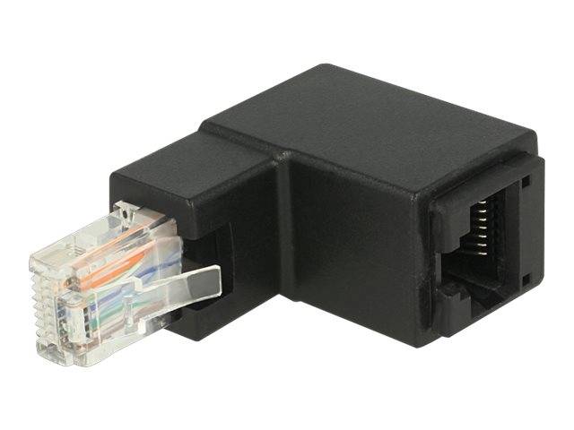 Delock - Netzwerkadapter - RJ-45 (M) gewinkelt zu RJ-45 (W)