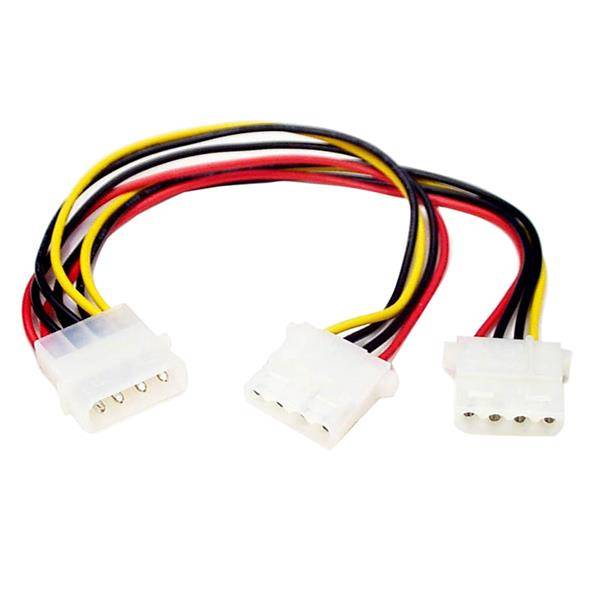 StarTech.com Y-Kabel 4 pin Molex Stecker - Molex Splitter IDE Stromkabel - 2 x LP4 intern - Stromkabel - interne Stromve