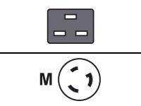 Fujitsu - Stromkabel - IEC 60320 C19 bis NEMA L6-20 (M)