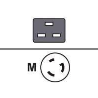 Fujitsu - Stromkabel - IEC 60320 C19 bis NEMA L6-20 (M)