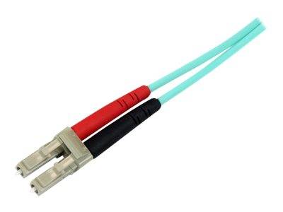 StarTech.com 2m Fiber Optic Cable - 10 Gb Aqua - Multimode Duplex 50/125 - LSZH - LC/SC - OM3 - LC to SC Fiber Patch Cab
