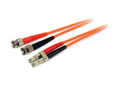StarTech.com 1m Fiber Optic Cable - Multimode Duplex 62.5/125 - LSZH - LC/ST - OM1 - LC to ST Fiber Patch Cable (FIBLCST