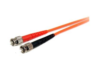 StarTech.com 1m Fiber Optic Cable - Multimode Duplex 62.5/125 - LSZH - LC/ST - OM1 - LC to ST Fiber Patch Cable (FIBLCST
