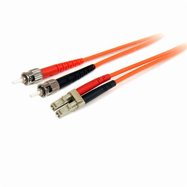 StarTech.com 1m Fiber Optic Cable - Multimode Duplex 62.5/125 - LSZH - LC/ST - OM1 - LC to ST Fiber Patch Cable (FIBLCST