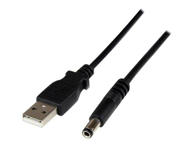 StarTech.com USB 2.0 auf Hohlstecker Typ N Kabel - USB A DC 5V 5,5mm Stecker Stromkabel Stecker 1m - Stromkabel - USB (n