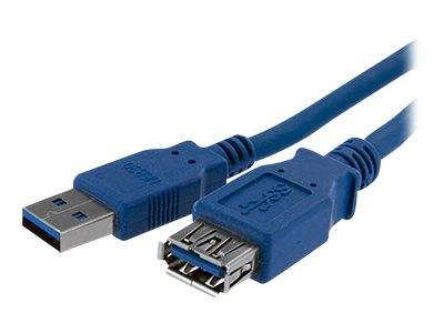 StarTech.com 1 m SuperSpeed USB 3.0 Verlängerungskabel - USB 3 Typ-A Kabel Verlängerung - Stecker/ Buchse - Blau - USB-V