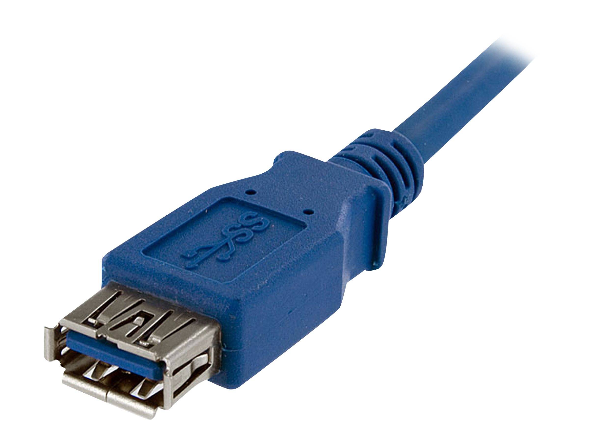 StarTech.com 1 m SuperSpeed USB 3.0 Verlängerungskabel - USB 3 Typ-A Kabel Verlängerung - Stecker/ Buchse - Blau - USB-V