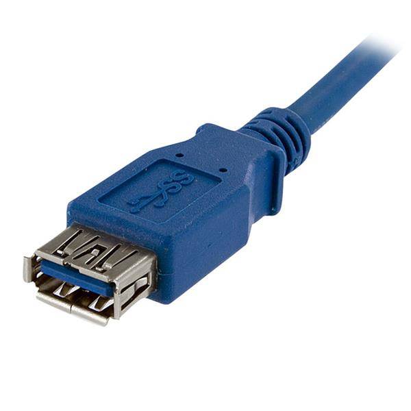 StarTech.com 1 m SuperSpeed USB 3.0 Verlängerungskabel - USB 3 Typ-A Kabel Verlängerung - Stecker/ Buchse - Blau - USB-V