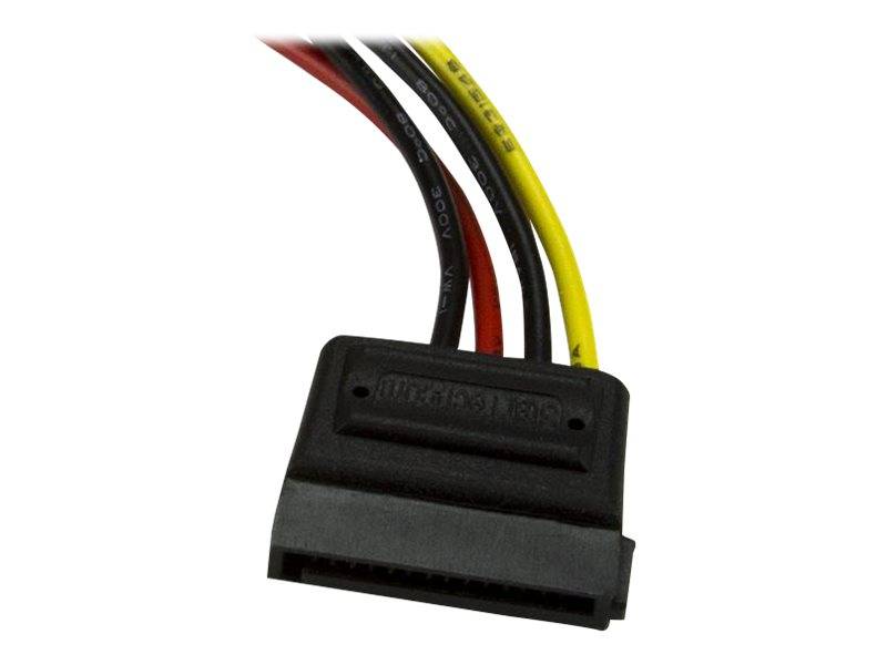 StarTech.com 15cm 4 Pin Molex auf SATA Kabel - LP4 / Serial-ATA Stromadapter - S-ATA 15 Pin Buchse / 4 Pin LP-4 Stecker - Stromkabel