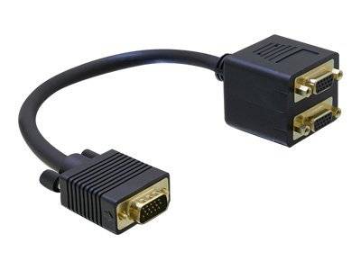 DeLOCK - VGA-Adapter - HD-15 (VGA) (M) bis HD-15 (VGA)