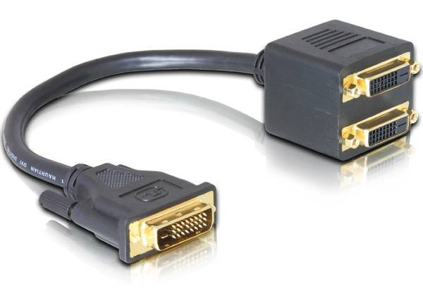 Delock DVI-Adapter - DVI-D (M) zu DVI-D (W)