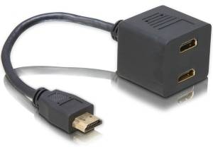 Delock - HDMI-Adapter - HDMI männlich bis HDMI weiblich
